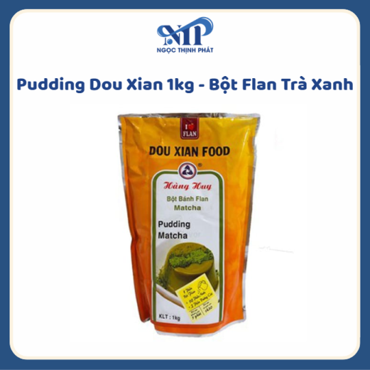 Pudding Dou Xian 1kg - Bột Plan Trà Xanh (CTKM: Mua 1T giảm 5k/ 1 gói, có thể mix)