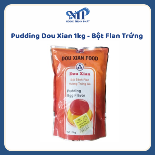 Pudding Dou Xian 1kg - Bột Plan Trứng Gà  (CTKM: Mua 1T giảm 5k/ 1 gói, có thể mix)