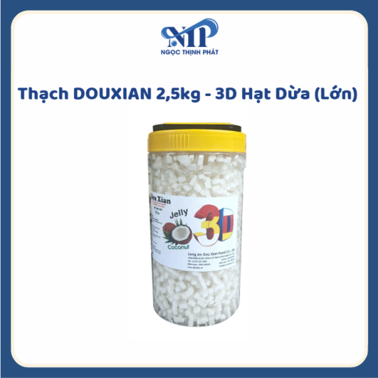 Thạch Douxian 2,5kg - 3D Hạt Dừa (Lớn)