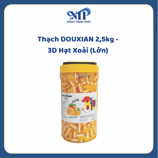 Thạch Douxian 2,5kg - 3D Hạt Xoài (Lớn)