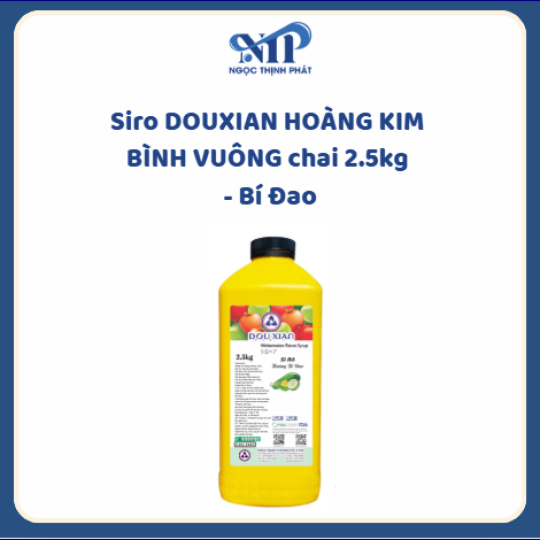 Siro DOUXIAN HOÀNG KIM BÌNH VUÔNG chai 2.5kg - Bí Đao