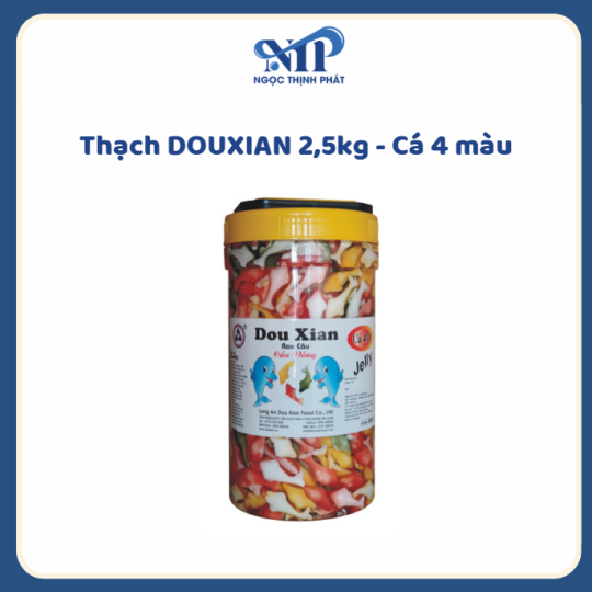 Thạch DOUXIAN hủ 2.5kg - Cá 4 màu 