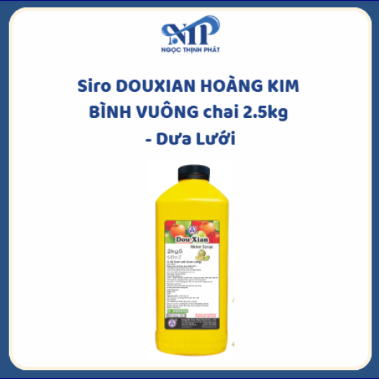 Siro DOUXIAN HOÀNG KIM BÌNH VUÔNG chai 2.5kg - Dưa Lưới