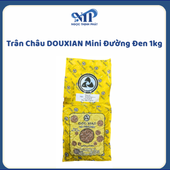 Trân châu DOUXIAN Mini - Đường Đen bịch 1kg (CTKM: Mua 1 thùng giảm 2k/bịch, Có thể mix)