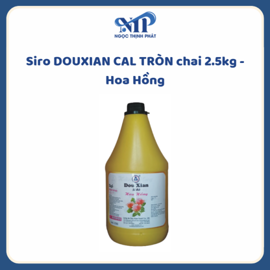 Siro DOUXIAN CAL TRÒN chai 2.5kg - Hoa Hồng