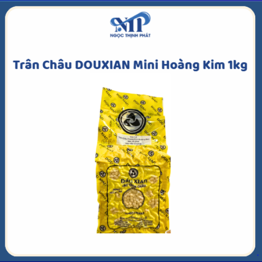 Trân châu DOUXIAN Mini - Hoàng Kim bịch 1kg (CTKM: Mua 1 thùng giảm 2k/bịch, Có thể mix)