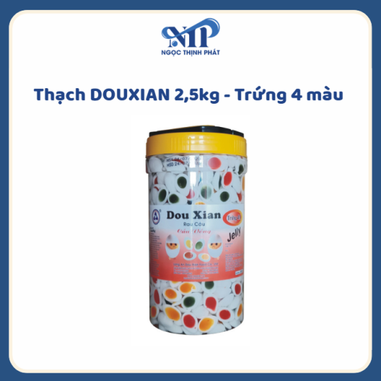 Thạch DOUXIAN hủ 2.5kg - Trứng 4 màu 