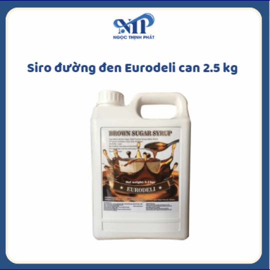 Siro đường đen Eurodeli can 2.5 kg (Brown Sugar Syrup Eurodeli)