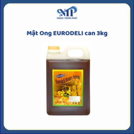 Mật Ong EURODELI can 3kg (CTKM: Mua 1 thùng giảm 5k/can)