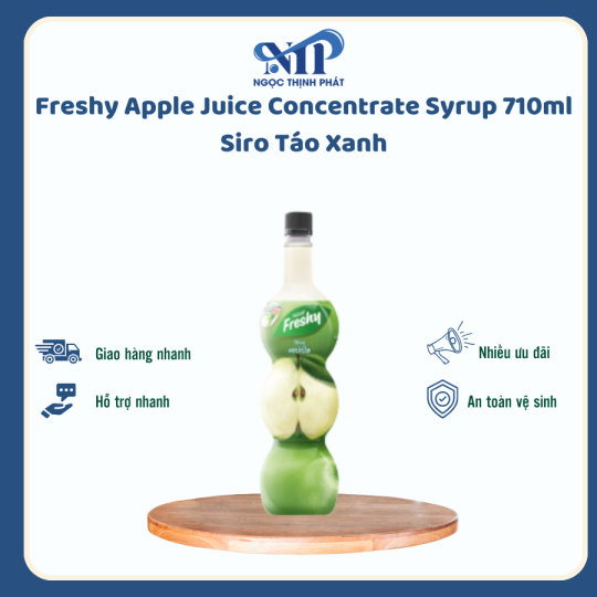 Freshy Apple Juice Concentrate Syrup 710ml – Siro Táo Xanh