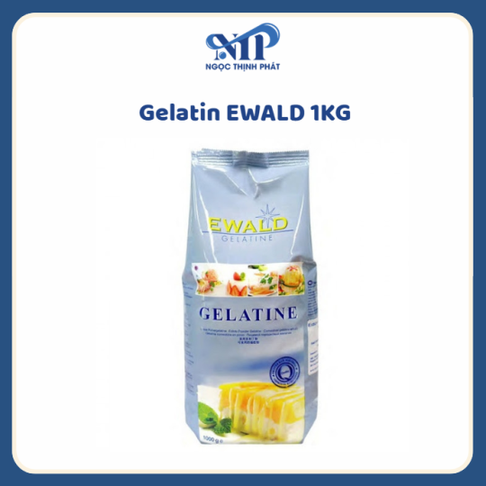 Gelatin Ewald Bịch 1kg (Thùng 12 bịch)