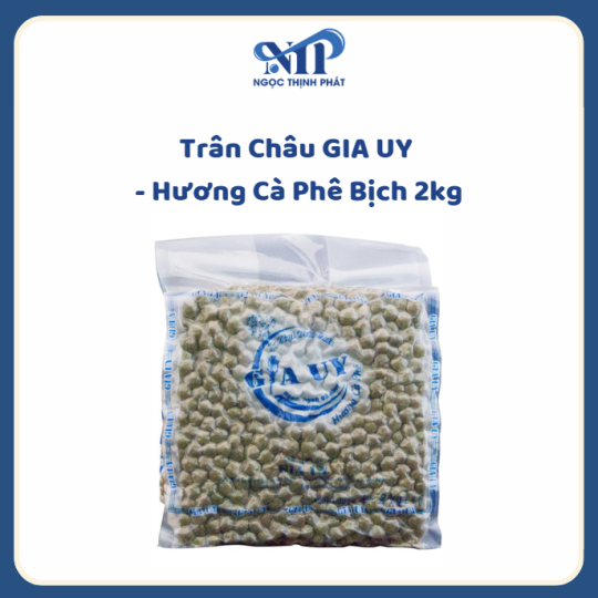 Trân châu GIA UY -  Hương Cà Phê bịch 2kg (CTKM: Mua 1 thùng giảm 1k/bịch, Có thể mix)
