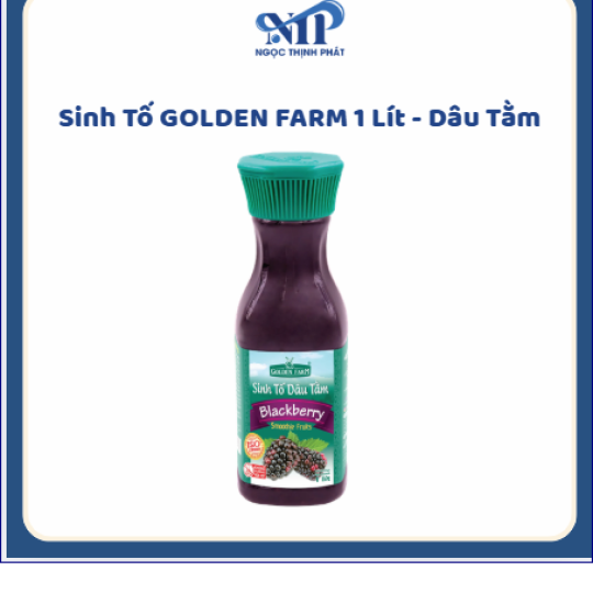Sinh Tố GOLDEN FARM 1 lít - Dâu Tằm (CTKM: Mua 1 thùng giảm 2k/chai, có thể mix)