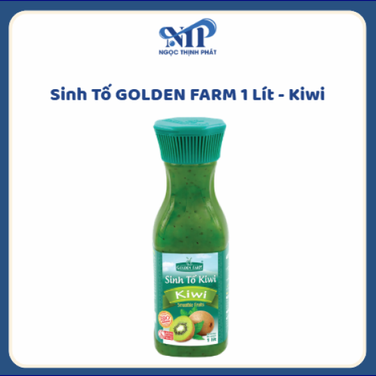 Sinh Tố GOLDEN FARM 1 lít - Kiwi (CTKM: Mua 1 thùng giảm 2k/chai, có thể mix)