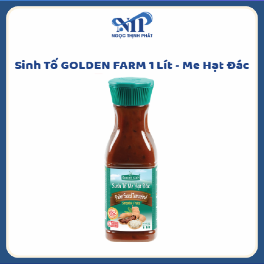 Sinh Tố GOLDEN FARM 1 lít - Me Hạt Đác (CTKM: Mua 1 thùng giảm 2k/chai, có thể mix)