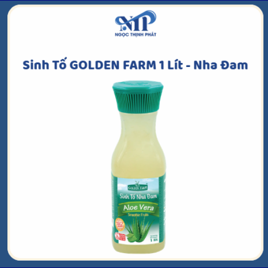 Sinh Tố GOLDEN FARM 1 lít - Nha Đam (CTKM: Mua 1 thùng giảm 2k/chai, có thể mix)