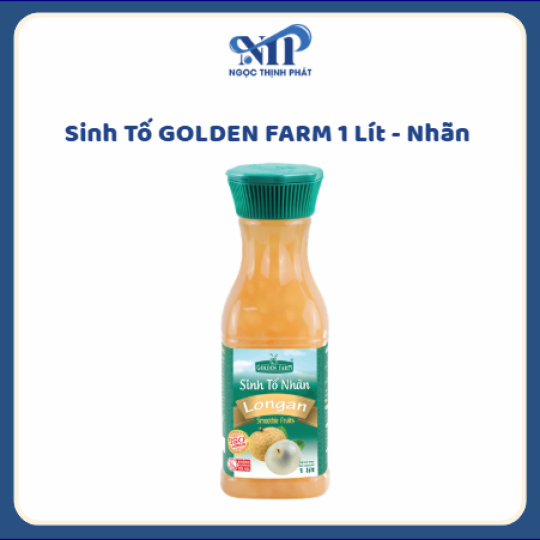 Sinh Tố GOLDEN FARM 1 lít - Nhãn (CTKM: Mua 1 thùng giảm 2k/chai, có thể mix)