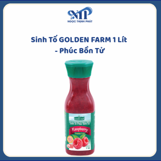 Sinh Tố GOLDEN FARM 1 lít - Phúc Bồn Tử (CTKM: Mua 1 thùng giảm 2k/chai, có thể mix)