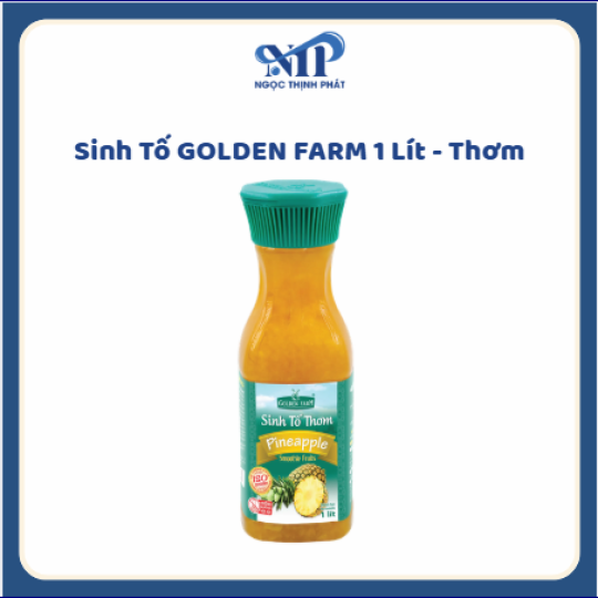 Sinh Tố GOLDEN FARM 1 lít - Thơm (CTKM: Mua 1 thùng giảm 2k/chai, có thể mix)