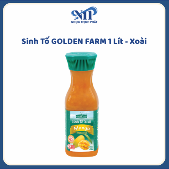 Sinh Tố GOLDEN FARM 1 lít - Xoài (CTKM: Mua 1 thùng giảm 2k/chai, có thể mix)