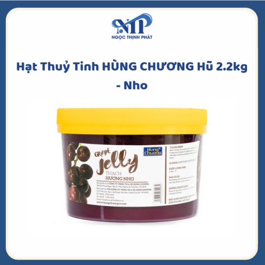 Thạch HÙNG CHƯƠNG hủ 2.2kg - vị Nho
