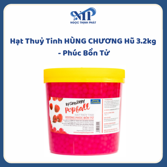 Hạt Thuỷ Tinh HÙNG CHƯƠNG hủ 3.2kg - vị Phúc Bồn Tử
