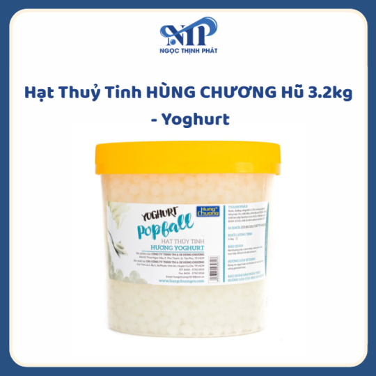 Hạt Thuỷ Tinh HÙNG CHƯƠNG hủ 3.2kg - vị Yogurt