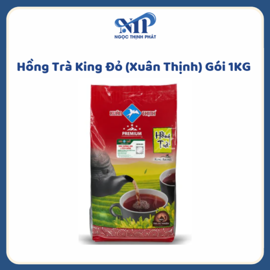 Hồng Trà KING Đỏ (XUÂN THỊNH) gói 1kg (CTKM: Mua 1 thùng giảm 6k/gói)