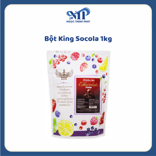Bột King Socola 1Kg (CTKM: Mua 1 thùng giảm 2k/1 gói)