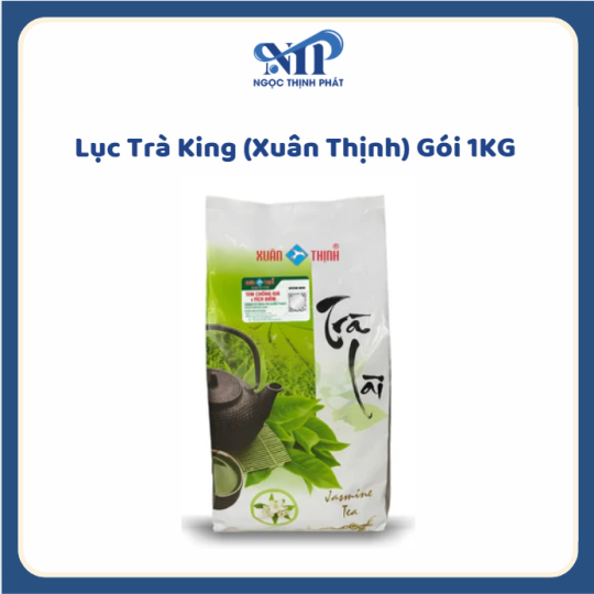 Lục Trà KING (XUÂN THỊNH) gói 1kg (CTKM: Mua 1 thùng giảm 5k/gói)
