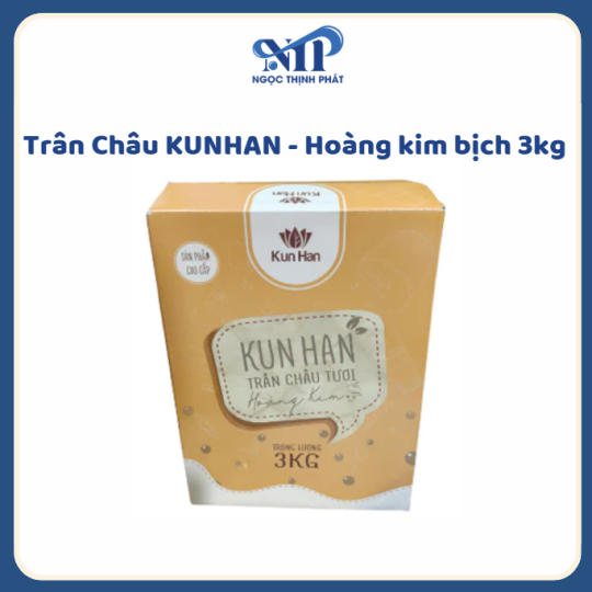 Trân châu Kun Han - Hoàng Kim  bịch 3kg (CTKM: Mua 1 thùng giảm 5k/bịch, Có thể mix)