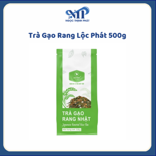 Trà Gạo Rang LỘC PHÁT gói 500gr (CTKM: Mua 1 thùng giảm 5k/gói)
