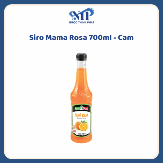 Siro Mama Rosa 700ml (chai nhựa) - Siro Cam (CTKM: Mua 1 thùng giảm 2k/chai, có thể mix)