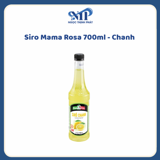 Siro Mama Rosa 700ml (chai nhựa) - Siro Chanh (CTKM: Mua 1 thùng giảm 2k/chai, có thể mix)