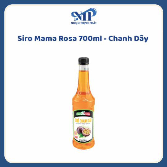 Siro Mama Rosa 700ml (chai nhựa) - Siro Chanh Dây (CTKM: Mua 1 thùng giảm 2k/chai, có thể mix)