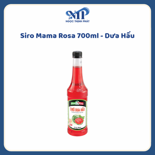 Siro Mama Rosa 700ml (chai nhựa) - Siro Dưa Hấu (CTKM: Mua 1 thùng giảm 2k/chai, có thể mix)