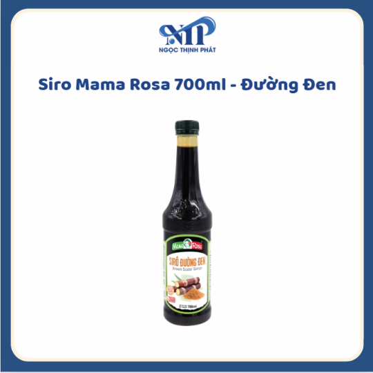 Siro Mama Rosa 700ml (chai nhựa) - Siro Đường Đen (CTKM: Mua 1 thùng giảm 2k/chai, có thể mix)