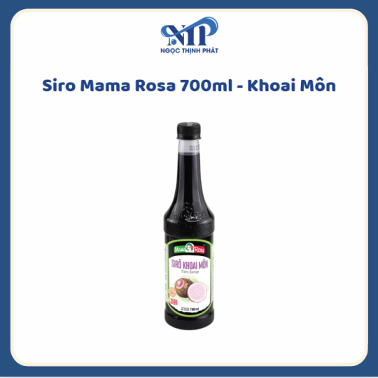 Siro Mama Rosa 700ml (chai nhựa) - Siro Khoai Môn (CTKM: Mua 1 thùng giảm 2k/chai, có thể mix)