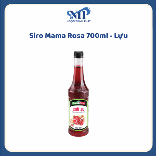 Siro Mama Rosa 700ml (chai nhựa) - Siro Lựu (CTKM: Mua 1 thùng giảm 2k/chai, có thể mix)