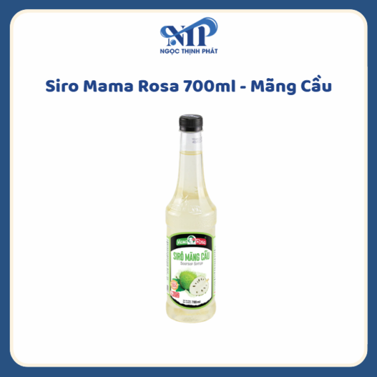 Siro Mama Rosa 700ml (chai nhựa) - Siro Mãng Cầu (CTKM: Mua 1 thùng giảm 2k/chai, có thể mix)