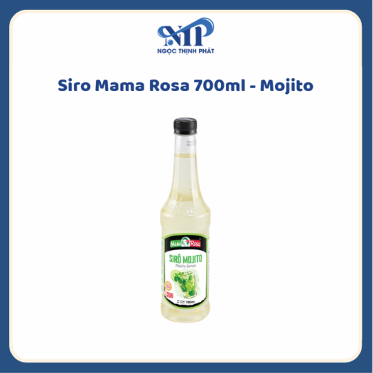 Siro Mama Rosa 700ml (chai nhựa) - Siro Mojito (CTKM: Mua 1 thùng giảm 2k/chai, có thể mix)