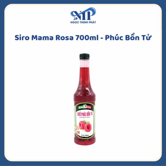 Siro Mama Rosa 700ml (chai nhựa) - Siro Phúc Bồn Tử (CTKM: Mua 1 thùng giảm 2k/chai, có thể mix)