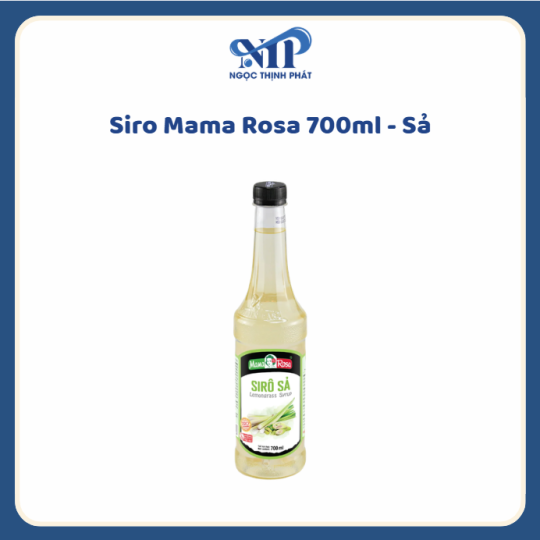 Siro Mama Rosa 700ml (chai nhựa) - Siro Sả (CTKM: Mua 1 thùng giảm 2k/chai, có thể mix)
