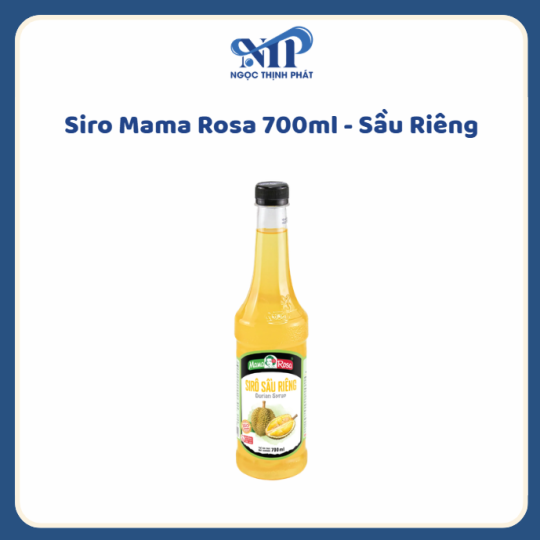 Siro Mama Rosa 700ml (chai nhựa) - Siro Sầu Riêng (CTKM: Mua 1 thùng giảm 2k/chai, có thể mix)