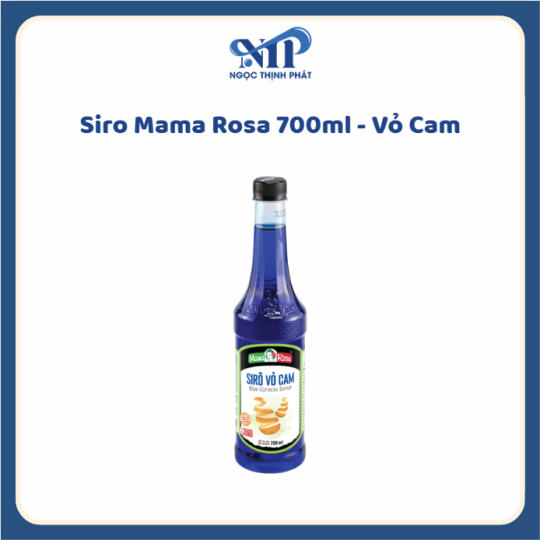 Siro Mama Rosa 700ml (chai nhựa) - Siro Vỏ Cam (CTKM: Mua 1 thùng giảm 2k/chai, có thể mix)