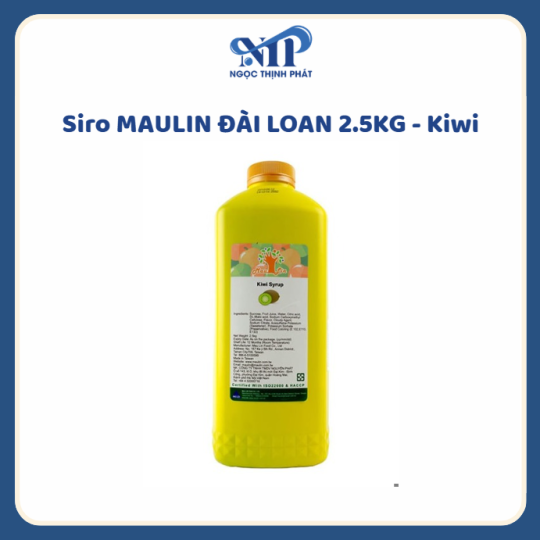 Siro Maulin đài loan 2.5kg  - Siro Kiwi (CTKM: Mua 1 thùng giảm 5k/chai, có thể mix)