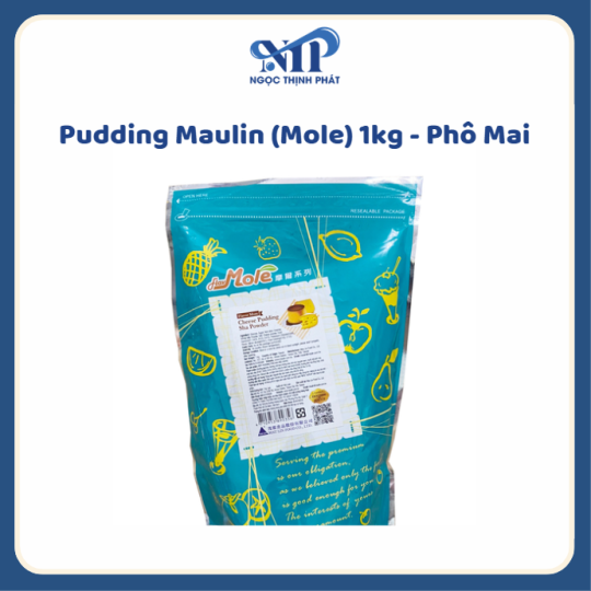 Pudding Maulin (Mole) 1kg - Phô Mai (CTKM: Mua 1T giảm 5k/ 1 gói, có thể mix)