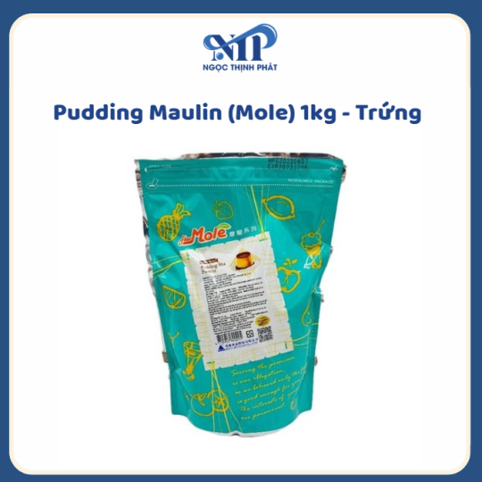 Pudding Maulin (Mole) 1kg - Trứng (CTKM: Mua 1T giảm 5k/ 1 gói, có thể mix)