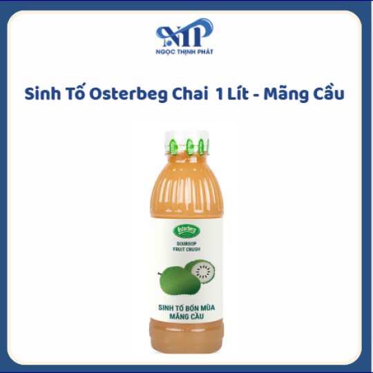 Sinh Tố OSTERBERG chai 1 lít - Mãng Cầu (CTKM: Mua 1 thùng giảm 2k/chia, có thể mix)