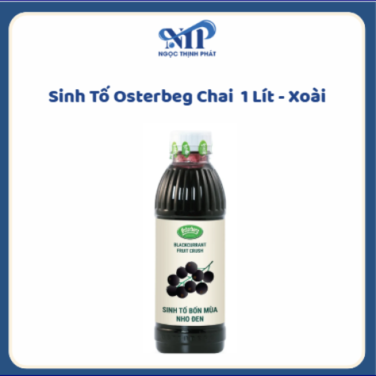Sinh Tố OSTERBERG chai 1 lít - Nho Đen (CTKM: Mua 1 thùng giảm 2k/chai, có thể mix)